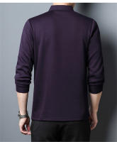 Camiseta Casual para Hombres CASUMANL EU SIZE con Cuello Abotonado y Rayas Empresarial Manga Larga para Otoño Ajuste Regular - details 11
