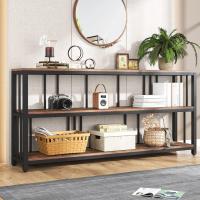 Mesa de Consola de 3 Niveles Entrada Extra Larga de 180 cm Estilo Industrial Fácil Montaje - details 2