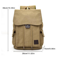 Mochila Grande De Lona Para Hombres Nueva De Alta Calidad Mochila Escolar De Hombros Grandes Para Viajes Moda Camping Bolsas Simples - details 0