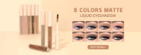QIBEST-sombra de ojos líquida con purpurina de doble cabezal, colorete de contorno, pigmento de gusano de seda, brillo mate, sombra de mejilla Natural, crema, maquillaje de ojos - details 0