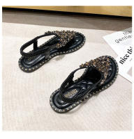 Sandalias de moda para mujer, verano, planas, nuevas, populares, con cuentas de hadas, estilo viento, talla grande. - details 20