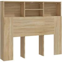 Mueble de Cabeza de Armario de Dormitorio Blanco Estantería de Pared con Almacenamiento - details 45