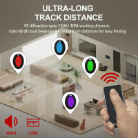 Buscador de llaves inalámbrico, localizador de artículos RF, 1 transmisor, 4 receptores, 1 muelle, buscador remoto inalámbrico, buscador de billetera, localizador de Control remoto - details 2