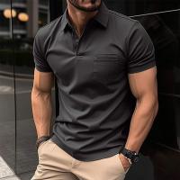 Polo de Moda para Hombres Verano 2025 Estilo Deportivo con Bolsillo en el Pecho - details 0