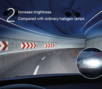Bulbo De Faro De Coche Halógeno OSRAM H7 H4 H1 H11 HB3 9005 HB4 9006 Luz Azul Fría Y Hiper Blanca 5300K 12V 55W (2 Piezas) - details 2