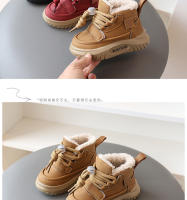 Botas de nieve para niños invierno nuevos zapatos grandes de algodón para niños apilados zapatos para bebés y niñas engrosados versión coreana niño - details 7