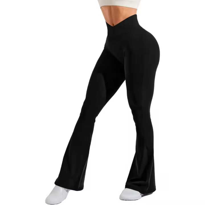 Navneet Bell Yoga para mujer con bolsillos pantalones elásticos Leggins deportes cintura alta trabajo - 1