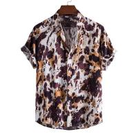 Camisa hawaiana retro con estampado floral para hombre, blusa 3D de manga corta, tops de verano, camisas de solapa urbana para playa, casual - details 13