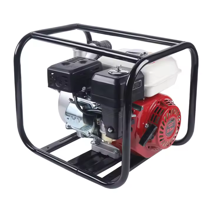 Bomba de agua de gasolina de 2 tiempos, bomba de agua de jardín de gasolina, bomba de motor de 6,5 HP, bomba de agua de transferencia de alta presión de 210CC - 1