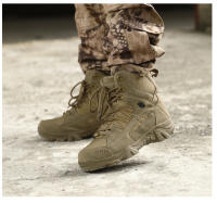 Botas tácticas militares impermeables para hombres, zapatos de seguridad para el trabajo, escalada, senderismo, botines al aire libre, desierto - details 12