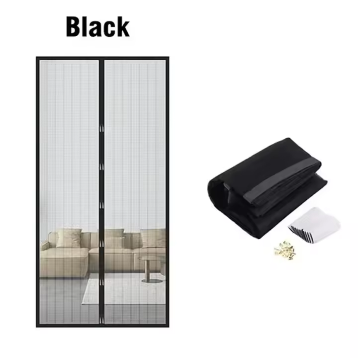 Cortinas antimosquitos para puertas, mosquitera magnética para puerta y ventana, malla de cierre automático para cocina y sala de estar - 1
