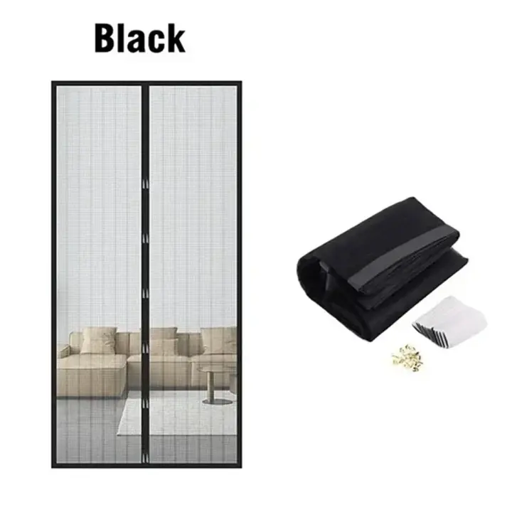 Cortinas antimosquitos para puertas, mosquitera magnética para puerta y ventana, malla de cierre automático para cocina y sala de estar - 1