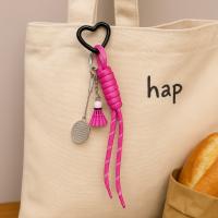 Llavero antipérdida para parejas de bádminton, colgante de cuerda trenzada para bolso, colgante de estilo deportivo, decoración de bolso, llavero con nudo, llave de coche - details 13