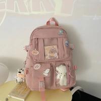 Mochila para niñas, bonitas mochilas escolares para estudiantes, adolescentes, niñas, bolsillos, mochila para ordenador portátil para mujeres, Harajuku - details 7
