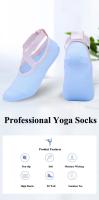Calcetines de Yoga con vendaje de encaje para mujer, empuñaduras antideslizantes de silicona, cabeza redonda, Fitness, espalda descubierta, transpirable, algodón, Pilates, Ballet, danza - details 2