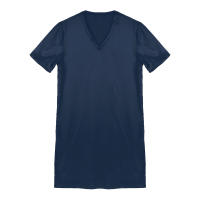 Camisón de satén para hombre y mujer, ropa de dormir de manga corta con cuello en V, ropa de dormir para el hogar, ropa de dormir con abertura lateral, albornoz para dormir - details 19