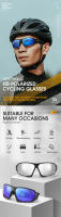 WEST BIKING-gafas de sol polarizadas HD para ciclismo, protección UV400, para bicicleta de montaña y carretera, para hombre y mujer - details 0