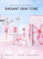 Set para el cuidado de la piel - JAPÓN SAKURA, Conjunto de Regalo para el Cuidado de la Piel para Mujer, Kit de 5 Piezas, Limpiador Facial, Tónico, Suero, Crema para Ojos, Crema Facial, para Mujeres Esposa Mamá - details 0