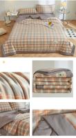 Bonenjoy, 1 unidad, edredón de verano, edredón de estilo a cuadros, edredón fino suave, manta acolchada para habitación de niños y adultos (sin funda de almohada) - details 9