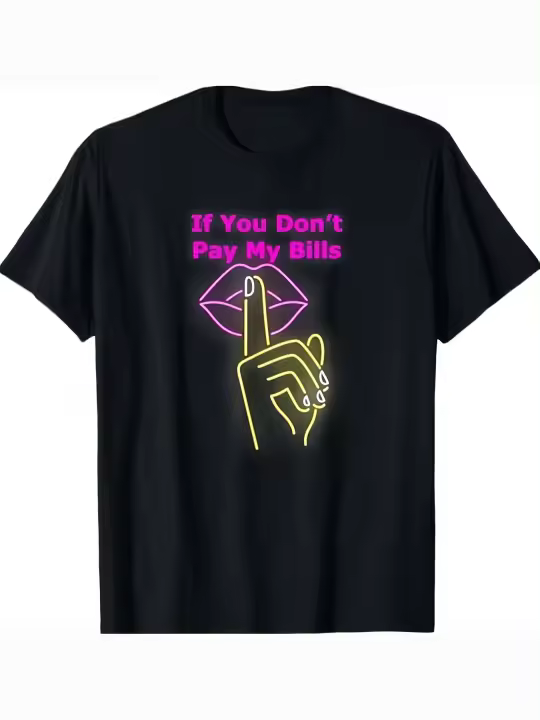 Si no pagues mis facturas camiseta regalo para papá manga corta con cuello redondo suave y cómoda - 230 g - 1