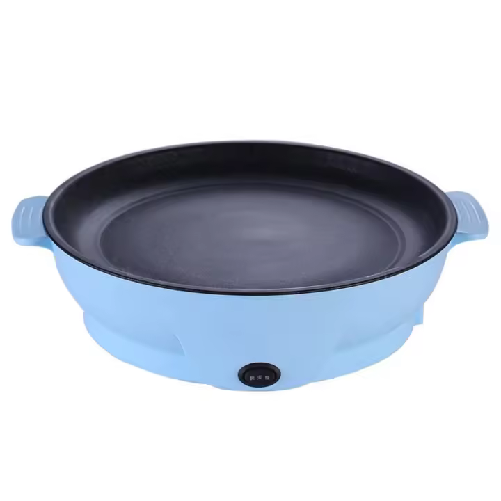 Sartén antiadherente de alta capacidad, olla pequeña portátil, bandeja multifuncional para hornear, parrilla eléctrica, Cocina eléctrica - 1