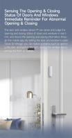Aqara Sensor de ventana de puerta P1 Zigbee 3.0 Smart Home Wireless Antirrobo Homekit Puerta de inducción Alarma magnética para HomeKit APP - details 2