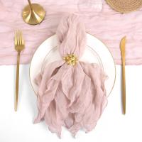 Set de 12 Pañuelos de Mantel de Queso de Gasa Pañuelos de Mesa de Cena para Hogar, Boda, Día de San Valentín, Evento Hecho en China - details 15
