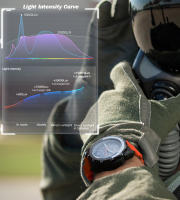 Reloj NORTH EDGE EVOQUE2 Original para Hombres con Energía Solar y Luminosidad Ideal para Exteriores Exploración Montañismo Camping 50M Resistente al Agua Material de Banda de Caucho - details 4