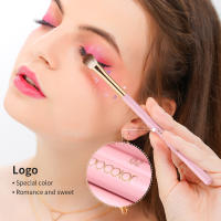 Brochas de Maquillaje Rosa Docolor 15Pcs Herramientas de Mezcla de Belleza para Sombra de Ojos Delineador de Pestañas Cejas - details 8