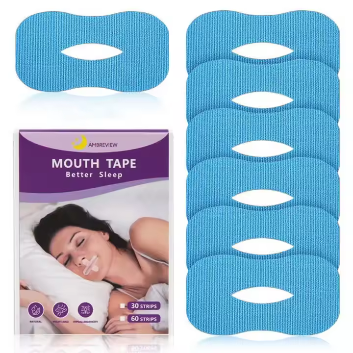 30 unids/caja para prevenir la respiración bucal, cinta antironquidos para la boca, corrección Mandibular, pegatinas para cerrar la boca, parche para respirar - 1