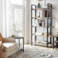 Librería Estable de 5 Capas, Almacenamiento, Estantería Divisoria de Pie, Fácil Montaje, Sala, Dormitorio, - details 2
