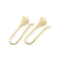 Latón color oro de 18 quilates, compatible con cuentas de medio agujero con ganchos de medio pasador para pendientes, joyería de alta calidad, accesorios para manualidades. - details 89