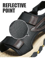 Sandalias de playa y exterior para hombre, zapatos informales de verano, cómodos, planos, a la moda - details 3
