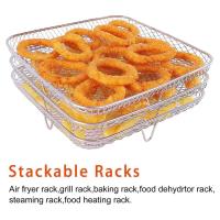 Estufa de Aire Anti-corrosión de 3 Capas Parrilla Stackable para Barbacoa al Aire Libre - details 4