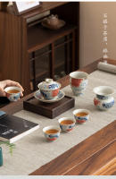Longyu Nafu Man Cai Ru Kiln Juego de kung fu de cerámica china de alta gama para el hogar Taza de degustación de té - details 1