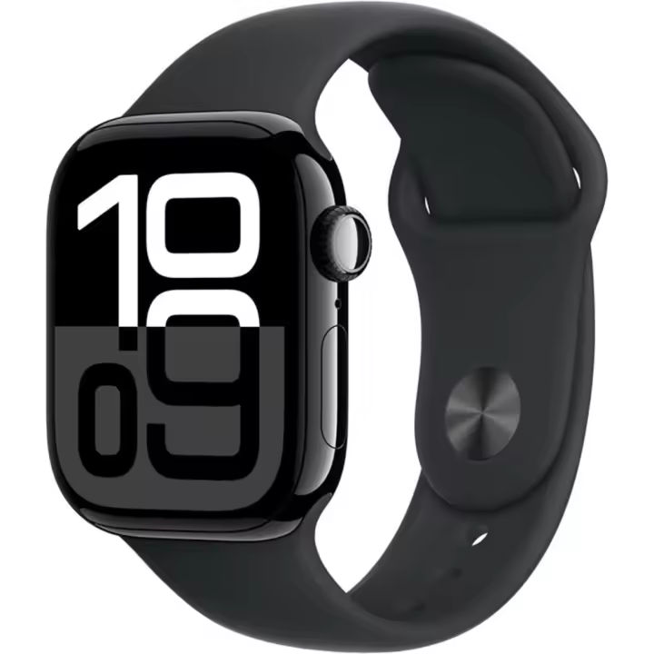 Apple Watch Series 10 GPS Cellular 42 mm Aleación de aluminio y correa deportiva negra - Talla S/M - 1