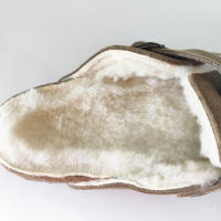 Zapatos de cuero para hombre y mujer, antideslizantes, con bolsa, estilo fresco, zapatillas de playa, lana caliente. - details 17