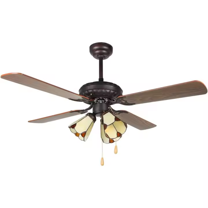 Ventilador de Techo con luz 40.5CM, Ventiladores de Techo 20W Silencioso, Regulable 3000K-4000K-6500K, 6 Velocidad del Viento con Control Remoto, Temporizador, Memoria de Luz, Ventilador Reversibles - 1