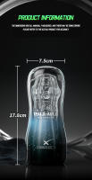 Dispositivo de entrenamiento Manual de avión transparente para hombres, taza de masturbación ergonómica, lavable, son juguetes sexuales - details 18
