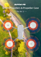 Hélices Duros y Ligeros para Dji AIR 3 Accesorios de Aletas Plegables y de Almacenamiento Compatible con Drones de Cámara Material de Plástico Marca skyarena - details 0