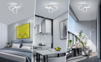 Lámpara de Techo LED de Aluminio Goeco 22W, 2475LM, Blanco, Regulable, Montaje Directo, Eficiencia Energética para Sala de Estar, Comedor - details 1