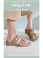 Sandalias de suela gruesa de verano 2025 para mujer, casuales y cómodas, talla grande, pantuflas sencillas y versátiles, libres para hacer ejercicio - details 2
