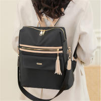Mochila para mujer Bolso de hombro simple de color sólido - details 3