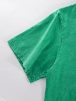 Camisetas lavadas con estampado abierto de sandía para mujer, Camiseta de algodón Y2K, Top holgado de Hip Hop, ropa suave y transpirable - details 59