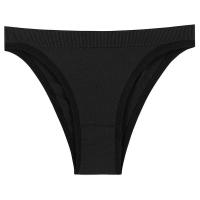 Tanga de algodón acanalado sin costuras para mujer, bragas de Bikini de cintura baja simples, ropa interior deportiva para niñas - details 25