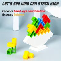 Juego de apilamiento de 2x48 piezas Stack Attack, juego de tablero de bloques de equilibrio viralinteractivo para noches de juego familiar - details 3