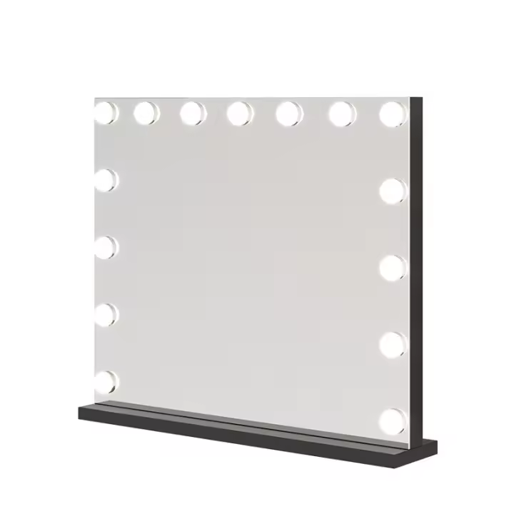 Espejo de Maquillaje LED Hollywood 3 Luces Ajustables (Cálida/Fría/Natural) Estilo Retro Europeo - 1