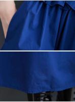 2024 Primavera Verano nuevos vestidos camiseros de retales para mujeres de manga corta sueltos Casual Vintage vestido largo moda ropa elegante - details 12