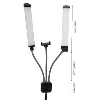 Lámpara LED de extensión de pestañas, 40 W, lámpara de maquillaje USB para estudio, temperatura de color 3000 K-6000 K - details 2