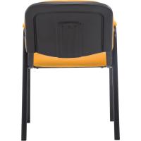 Confidente Ken Pro Tapizada En Tela I Silla De Conferencia con Base De Metal Negro I Silla De Oficina Sin Ruedas I Color:, Color:Negro - details 10